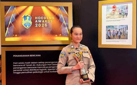 Brigadir Renita Rismayanti Raih Hoegeng Awards 2026 Kategori Polisi Inovatif Berkat Inovasi Digitalisasi Data Kriminal Misi PBB
