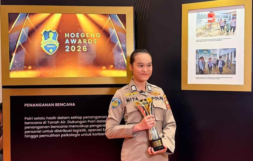 Brigadir Renita Rismayanti Raih Hoegeng Awards 2026 Kategori Polisi Inovatif Berkat Inovasi Digitalisasi Data Kriminal Misi PBB