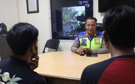 Polres Pelabuhan Tanjung Perak Beri Sangsi Tilang Pengemudi Truk Ugal-ugalan yang Viral di TikTok